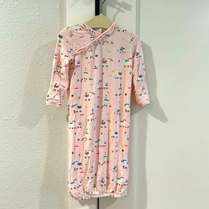 Angel Dear llama print bamboo gown and hat